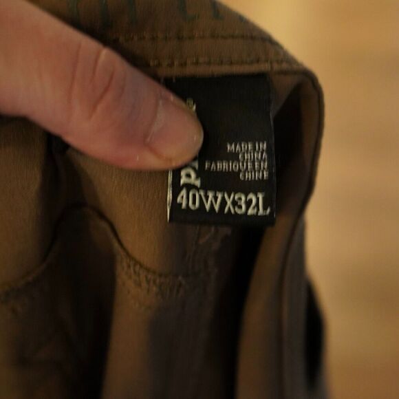 PRANA BRION SLIM FIT Mens 40x32 Brown Stretch Straight Outdoor Hiking Pants - Picture 3 of 5